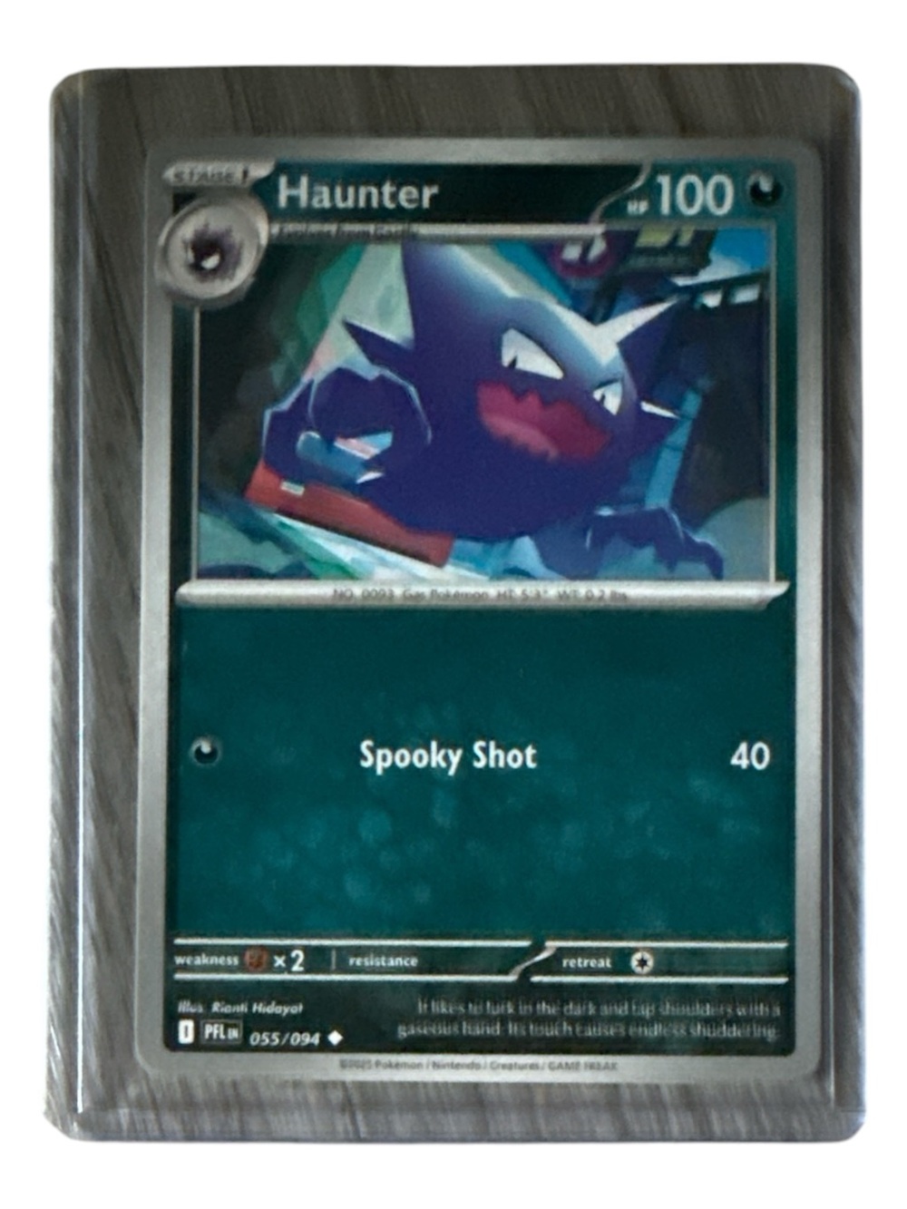 Pokemon Haunter Trading Card - In Sleeve Never Played